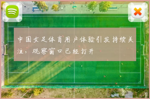 中国女足体育用户体验引发持续关注，观察窗口已经打开